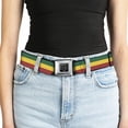 thumbnail image 5 of Buckle-Down Belt, Seatbelt Buckle Belt, Rasta, Youth 22 to 32 Inches, 5 of 9