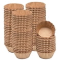 thumbnail image 2 of XmhyTop standard natural cupcake liners 1000 pieces, odorless, food grade, and oil resistant baking paper ,natural wood color, 2 of 5