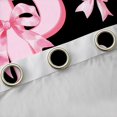 thumbnail image 4 of Castle Fairy Initial P Black Out Curtains,Personalized Initial Curtains Pack of 2 (42x63 Each),Ribbon Bow Bedroom Curtains,Ultra Soft Alphabet Home Decor, 4 of 6