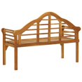 thumbnail image 3 of vidaXL 1/2x Solid Acacia Wood Garden Bench with Backrest 53.1" Brown/Gray, 3 of 10