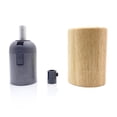 thumbnail image 4 of Portalámparas de madera maciza con tornillo E27, candelabro de madera para cafetería, dormitorio, restaurante, portalámparas de madera creativa, 4 of 6