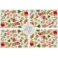 thumbnail image 5 of Linen Christmas Gingerbread Placemats Set of 4 Merry Christmas Xmas Winter Holiday Christmas Party Decorations and Supplies for Home Kitchen Dining Room Table-12×18'''', 5 of 6