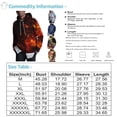 thumbnail image 2 of Men's Loose Printed Hooded Sweatshirt Men's Casual Fashion Sports SweatshirtM, 2 of 3