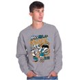 thumbnail image 4 of Cool Fighting Popeye Hard Knock Life Men's Crewneck Sweatshirt Brisco Brands S, 4 of 6