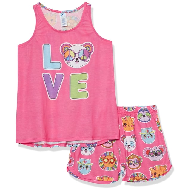 Set de pijama The Children's Place, camiseta sin mangas y pantalones cortos