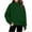 G02 Army Green, variant on LUGOGNE Boys Girls Zip Up Jacket Kids Mock Neck Long Sleeve Athletic Sweatshirt with Thumb Hole and Pockets Red,140