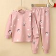 thumbnail image 1 of Conjunto de pijamas de manga larga para niños y niñas, ropa de dormir de algodón de invierno, pijamas de Navidad de dibujos animados de gato, 3, 5, 7, 9, 11T, 1 of 4
