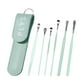 thumbnail image 2 of Kit de eliminación de cerumen de acero inoxidable con 6 palillos profesionales y bolsa portátil para una limpieza de oídos segura y eficaz en casa o de viaje., 2 of 5