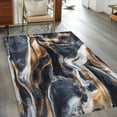 thumbnail image 3 of Navy Blue Brown Marble Area Rug 3x5 Washable Rug Non Slip Minimalist Abstract Art Large Area Rug Indoor Floor Carpet for Entryway Bedroom Kitchen Living Room Home Office Dining Room Nursery, 3 of 8