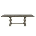 thumbnail image 2 of BenJara Ray Dining Table, 72-90 Inch Extendable Top, Salvaged Rustic Gray Finish, 2 of 5