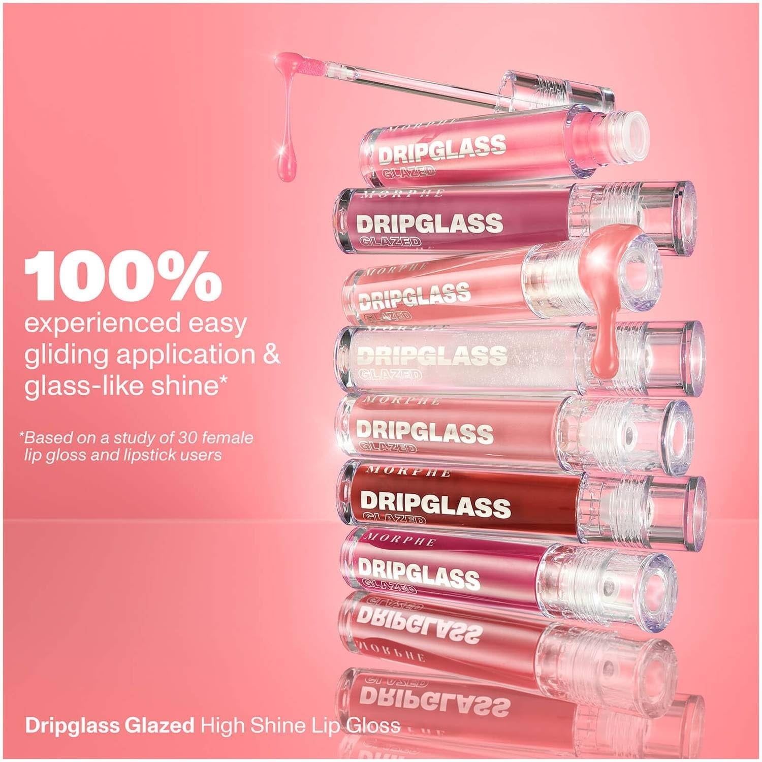 MORPHE Dripglass Drenched High Pigment Lip Gloss - Mauve Splash