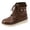 Brown, variant on Rokment Retro Platform Chunky Combat Boots for Women Casual Studded Leather Lace up Motorcycle Riding Ankle Booties with Side Zipper Fall Winter