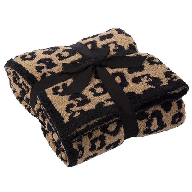 PENGXIANG Couverture Douce Léopard Sauvage Confortable Chaude Moelleuse Automne Hiver pour Chaise Lit Canapé Cadeau de Voyage