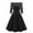 Black, variant on Pntutb Dresses for Women New Vintage Lace Patchwork Off Shoulder Cocktail Party Retro Swing Dress