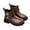 Brown, variant on Fozruso Elegant Winter Style Soft Sole Mid Calf Boots For Girls Ankle Booties With Non Slip Sole For Toddler Kids Casual Outdoor Wear,Lace Up Combat Boots Sizes 10 Little Kid(3.5-4 Years)