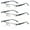 3 Pairs of Gunmetal, variant on 3 Pairs of Mens Half Rimless Blue Light Blocking Rectangle Reading Glasses +2.5, Metal Spring Hinges Classic Readers 2.5