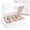White, variant on 6PCS Cupcake Boxes, Hold 12 Count Cupcake Containers with Window, Cookie Boxes for Birthday Holiday Party Bakery Supplies 13.2"x9.8"x4"