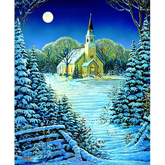 The Heart of the Season 1000 Piece Jigsaw Puzzle by SunsOut - Chapel theme