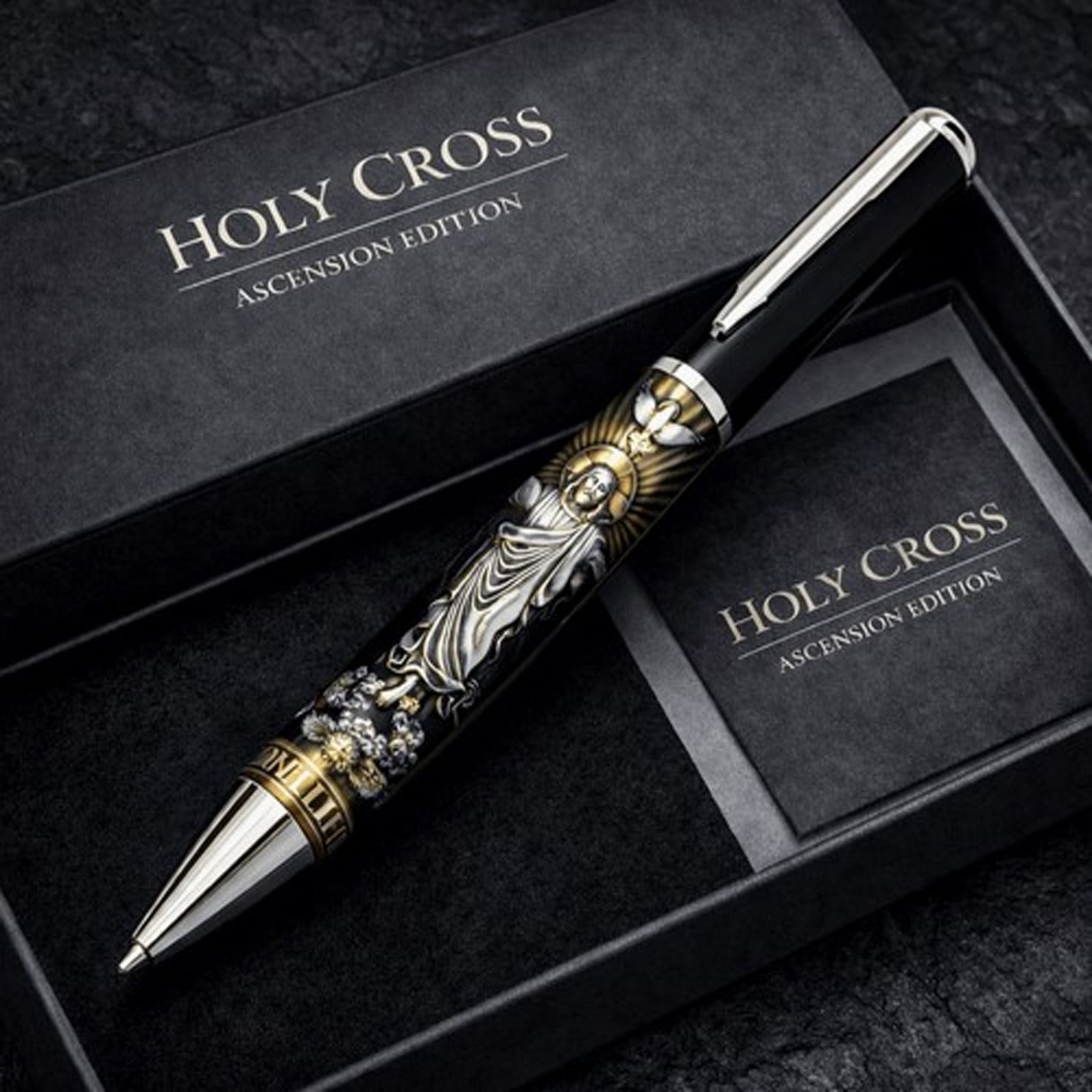 Commemorative Pen Stainless Steel Writing Instrument | Engraved Collectible Ballpoint Pen | Keepsake Gift for Journaling, Signing, and Daily Reflection | Home Office Desk Accessory