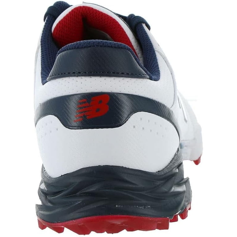 New Balance Golf Striker V3 Soft White/Blue/Red Spike Golf Shoes New Balance - Brandclub - New Balance mens Striker V3 Golf  main image 4