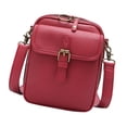 thumbnail image 2 of Bolso de hombro de piel sintética para hombre, ideal para viajes de negocios y actividades al aire libre. rojo, 2 of 8