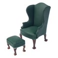 thumbnail image 3 of en miniatura 1/12, sillón de cuero PU, sofá, sil, mueble accesorio de adorno, creando una y de Sofá individual verde Baoblaze Sofá de la casa de muñecas, 3 of 7