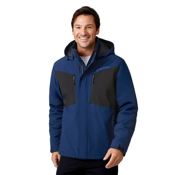 Free Country Men's Thermo Softshell® Mid Weight Jacket Solar Blue S