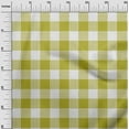 thumbnail image 2 of oneOone Georgette Viscose Lime Green Fabric Gingham Check Sewing Craft Projects Fabric Prints By Yard 42 Inches Wide, 2 of 4