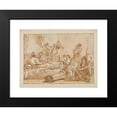 thumbnail image 2 of Giovanni Domenico Tiepolo 24x19 Black Modern Framed Museum Art Print Titled - The Infant Punchinello in Bed with His Parents (Late 18th-Early 19th Century), 2 of 5