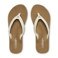 thumbnail image 3 of COBIAN Adult Female Skinny Bounce 2 Flip Flops, Color: Cream, Size: 10, 3 of 5