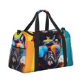 thumbnail image 2 of Bingfone Rainbow Bulldog Sunglasses Print Travel Duffel Tote Bag,Waterproof Shoulder Weekender Bag For Women and Men Swim Sports Travel Gym Bag，Foldable and expandable bag Lightweight, 2 of 7