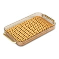 thumbnail image 3 of Bandeja de drenaje Rectangular para servir, taza de agua, bandejas de drenaje , bandeja para servir bebidas para encimera, cocina, mesa de Naranja Macarena Bandeja de servir, 3 of 8
