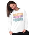 thumbnail image 4 of Cute Easter Egg Hunt Squad Daisies Women Crewneck Sweatshirt Brisco Brands S, 4 of 5