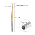 thumbnail image 2 of Unique Bargains M1.5 x 0.35 Cobalt High Speed Steel Straight Flute Machine Thread Tap Titanium Coated 2 Pack, 2 of 6