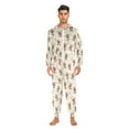 thumbnail image 5 of Adult Christmas Onesie Bears and Baseball Adult Zipper One-Piece Pajamas Unisex Pajamas with Pockets, 5 of 6