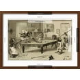 thumbnail image 5 of Art.com Monkeys Play Billiards Photographic Print, Brown Frame Wall Art, 23" x 17", 5 of 5