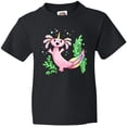 thumbnail image 3 of Inktastic Axolotl Unicorn with Rainbow Tail, Bubbles and Seaweed. Youth T-Shirt, 3 of 5