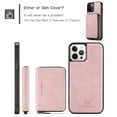thumbnail image 7 of iPhone XS Max 2018 Case and Cover 6.5", Allytech Slim Fit Stand Magnetic Closure Card Slots Removable Purse Zipper Wallet PU Leather Anti-Shock Shell Cover for iPhone XS Max 6.5 inch 2018, Pink, 7 of 7
