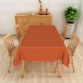 thumbnail image 5 of Orange Table Cloth, 60x84 Inch Rectangle Polyester Fabric Tablecloth Thick,Wrinkle Resistant Washable Reusable Table Cover for Dining Picnic Outdoor Camping Anniversary Party Decoration, 5 of 7