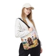 thumbnail image 2 of Welcome Spring Fairy Boykin Spaniel in Flower Meadow All Over Print 3D Canvas Tote Bag Dog Lover Reusable Handbag - 13002, 2 of 5