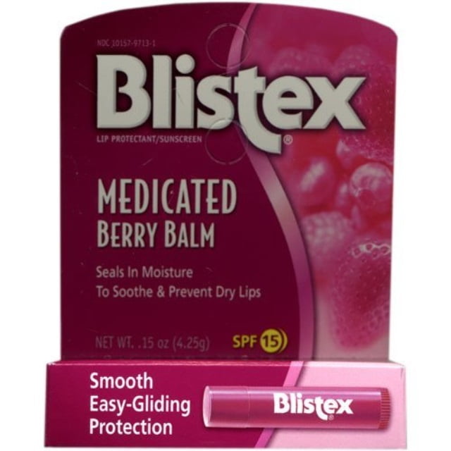 Blistex Medicated Lip Balm, SPF 15, Berry.15-Ounce Tubes (Pack of 12)