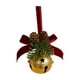 thumbnail image 2 of Xihbxyly Colgante de Pajarita de Terciopelo Rojo Navideño, Campanas Navideñas Doradas Brillantes, Decoración para Árbol Festivo, Ideal para Decoración de Hogar, Hotel, Oficina, Alegría Navideña, 1 Ju, 2 of 3