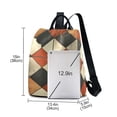 thumbnail image 3 of FORMRS Women's Travel Backpack Purse Anti-Theft Hidden Pockets Casual Shoulder Bag, Checkered Pattern, 3 of 7