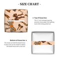 thumbnail image 5 of Goofa Ribbon bows with leopard Pattern Tissue Box Cover PVC Leather Tissue Holder Square Facial Tissue Case Facial Paper Organizer Dispenser for Bathroom, Vanity Countertop, 5 of 7