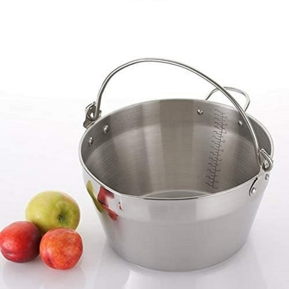 i Kito Jam Making Maslin Pan Stainless Steel Preserve Pot & Handle Bucket, Camping Pan (9L-9QT)