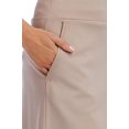 thumbnail image 3 of Fishers Finery Women's Ecofabric Ponte Stretch A-Line Skirt with Side Pockets; High Waisted Elastic Band Pull On Style (Khaki, M), 3 of 5
