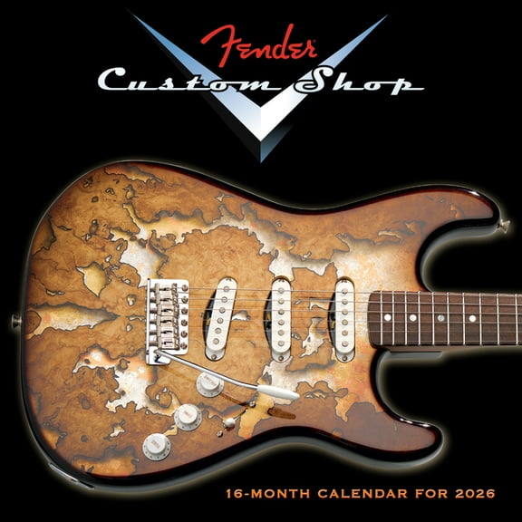 2026 Fender(r) Custom Shop Guitars Wall Calendar, (Paperback)