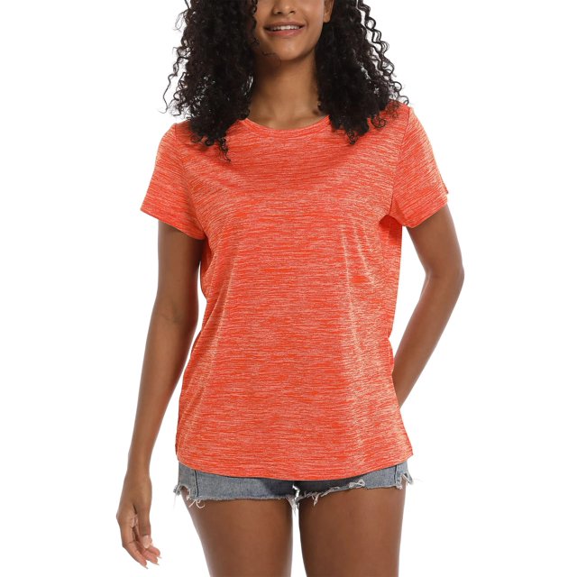 Haut d'Été pour Femmes à Séchage Rapide, Manches Courtes, Col Rond, Décontracté, Sport, Surdimensionné, Mode, zh99876547 TTTG
