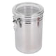 thumbnail image 1 of Recibido de Acero inoxidable, Frasco de Almacenamiento Hermético con tapa Transparente Para Galletas de Harina de Fruta Seca Leche en Polvo Té Café Sellado Contenedor de, 1 of 7