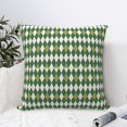 thumbnail image 4 of Yiaed Light Green Squares Print Pillow Covers Super Soft Decorative Square Throw Pillow Covers Case Cushion Covers for Sofa Couch Bedroom Car Decor（No pillow core）-16"x16", 4 of 7